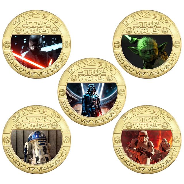 BLACK FRIDEY! STAR WARS 5 MONEDAS DE COLECCIÓN