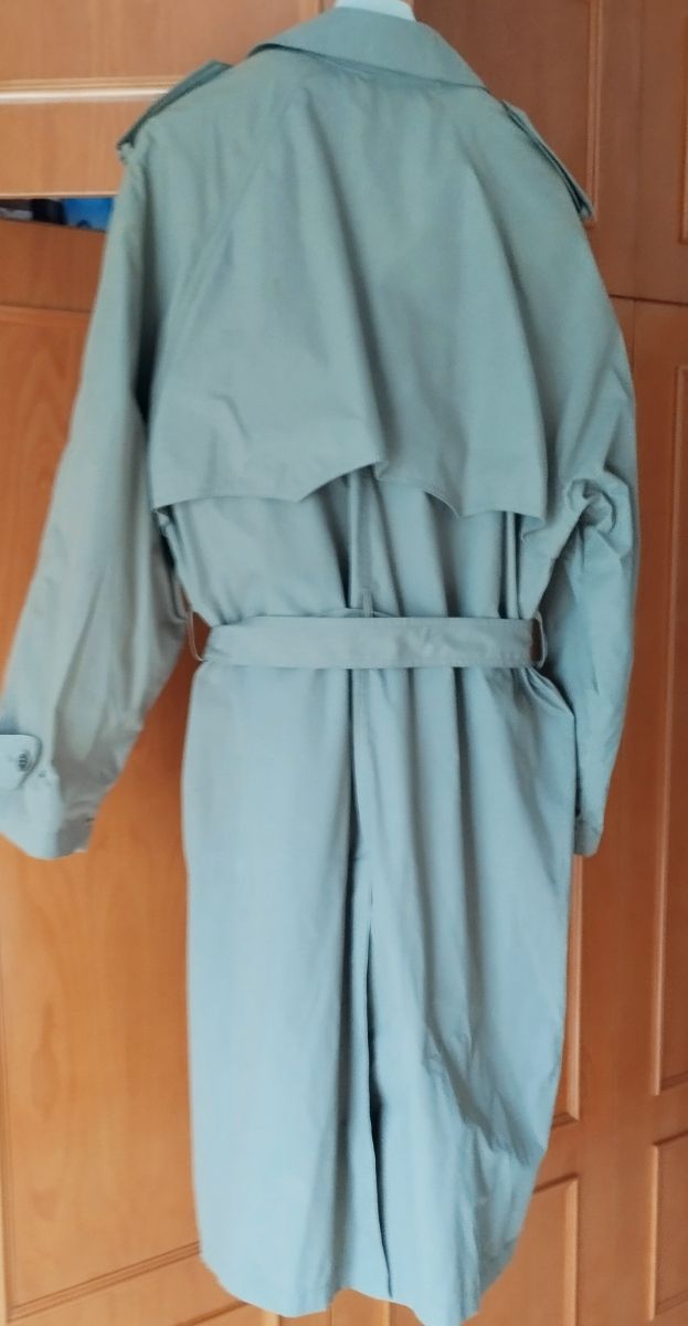 Gabardina hombre abrigo interior desmontable