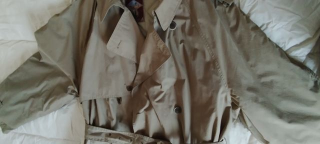 Gabardina hombre abrigo interior desmontable