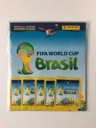 Álbum Panini Brasil 2014 + 5 sobres