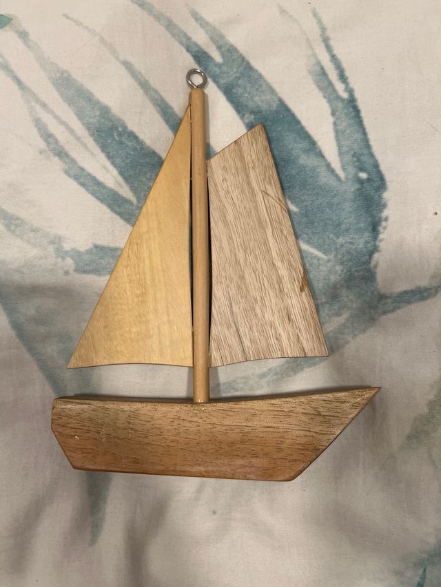 Porta llaves velero madera