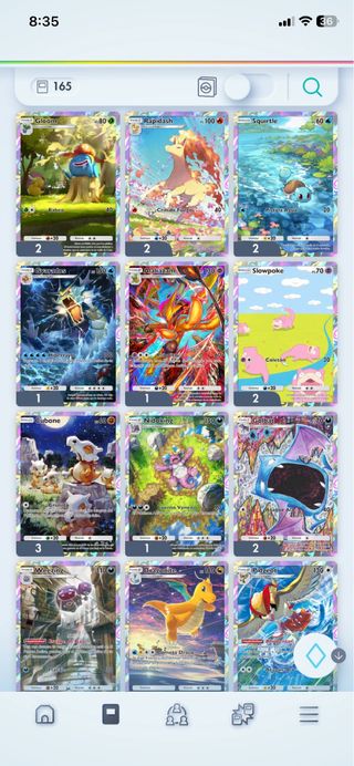 Cartas Pokémon Variadas