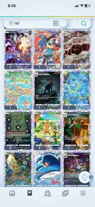 Cartas Pokémon Variadas
