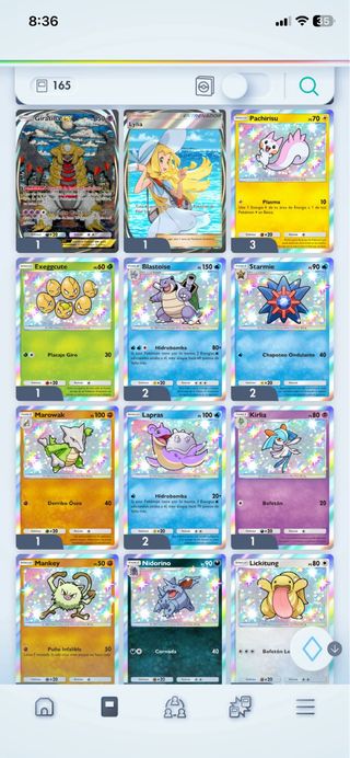 Cartas Pokémon Variadas