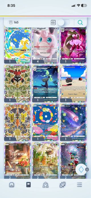 Cartas Pokémon Variadas