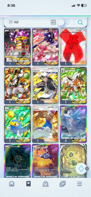 Cartas Pokémon Variadas