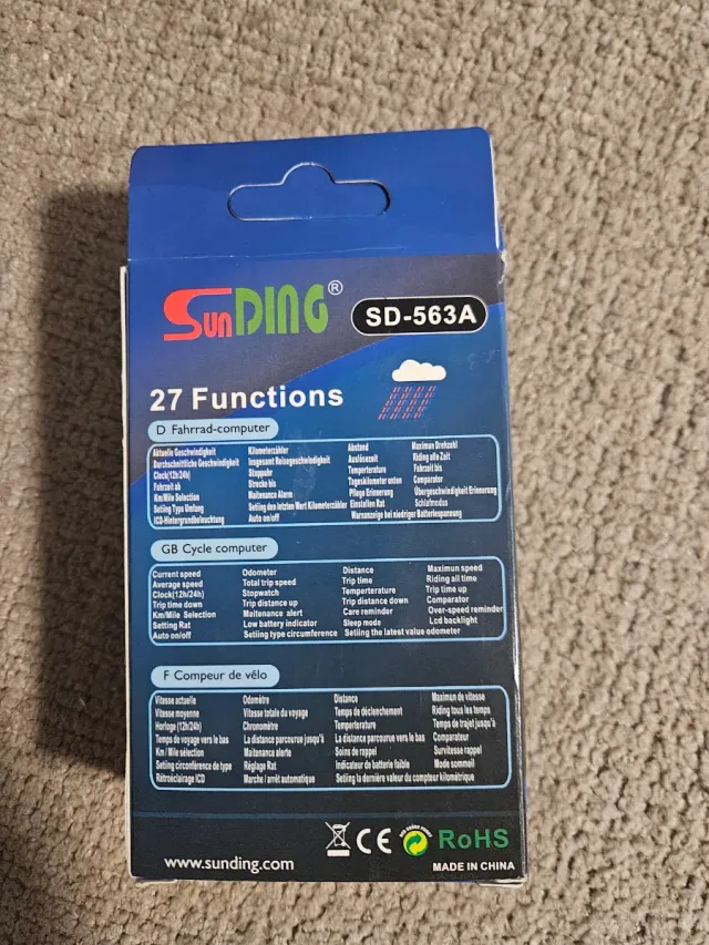 Velocímetro Bicicleta SD-563A SunDING