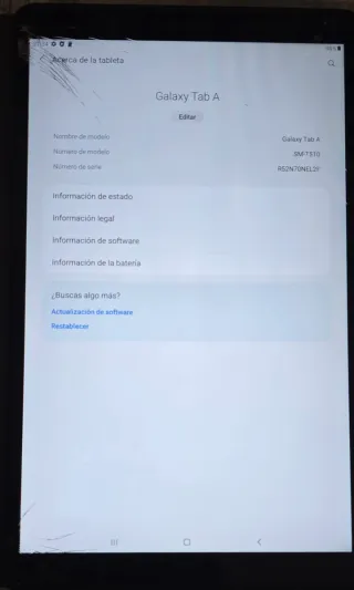 Samsung Galaxy Tab A Tablet Negra