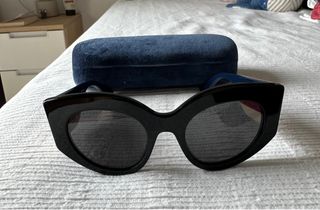 Gafas de Sol Gucci Mujer Negras y Azules