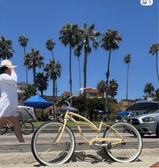 Bicicleta Cruiser Amarilla Californiana