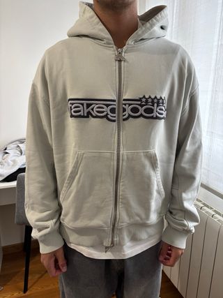 Sudadera Fakegods con cremallera y logo