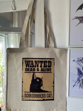 Bolso Tote Gato Schrödinger's Cat- solo envío