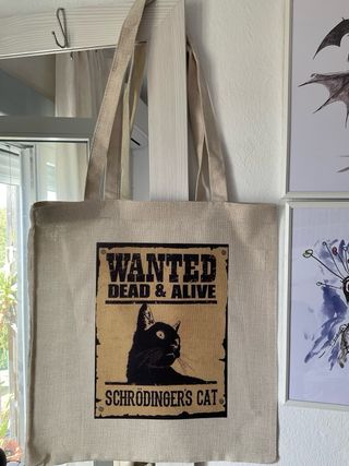 Bolso Tote Gato Schrödinger's Cat- solo envío
