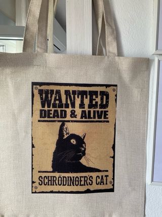 Bolso Tote Gato Schrödinger's Cat- solo envío