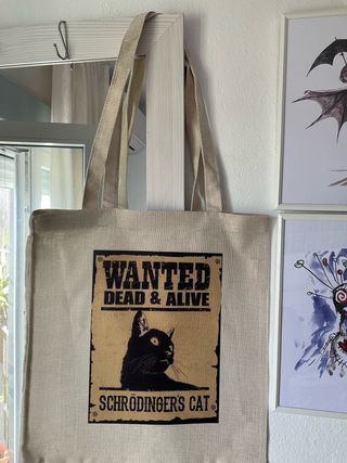 Bolso Tote Gato Schrödinger's Cat- solo envío