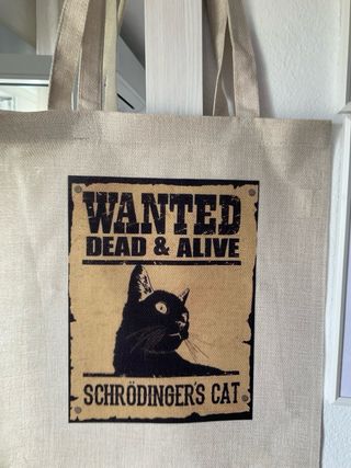 Bolso Tote Gato Schrödinger's Cat- solo envío