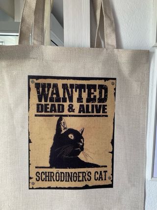 Bolso Tote Gato Schrödinger's Cat- solo envío