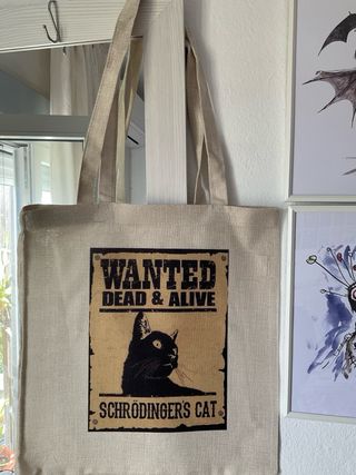 Bolso Tote Gato Schrödinger's Cat- solo envío