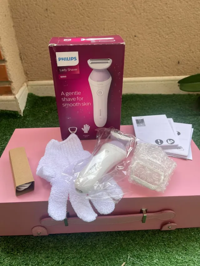 Philips Lady Shaver 6000 Rosa y Blanca