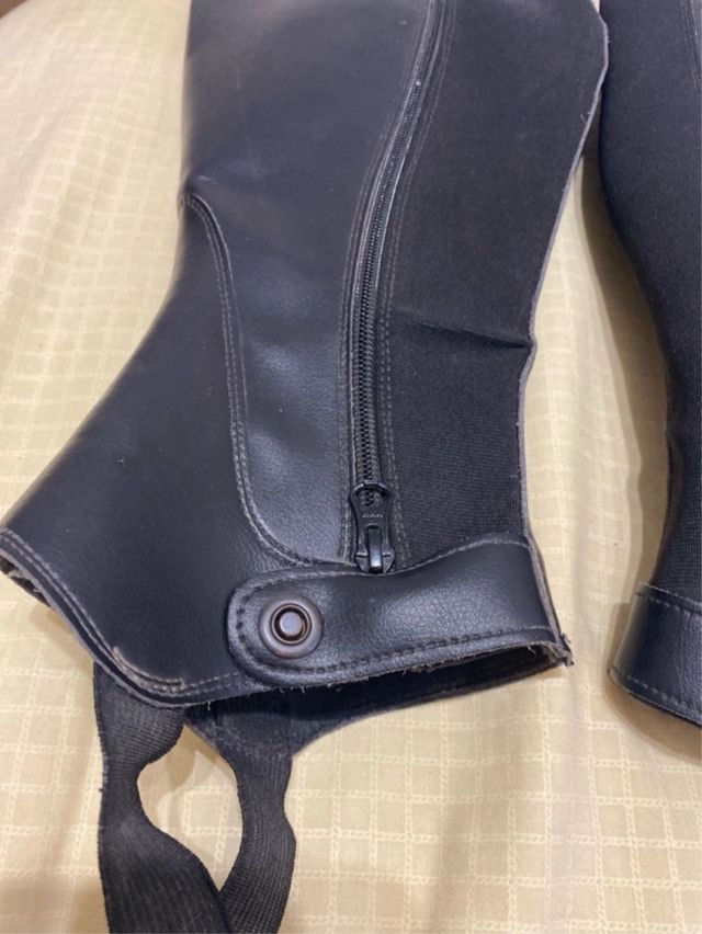 Polaine da equitazione nere taglia XL