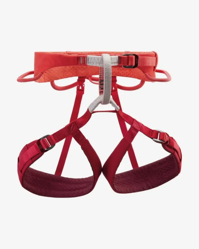 Arnés escalada mujer Petzl color coral talla M