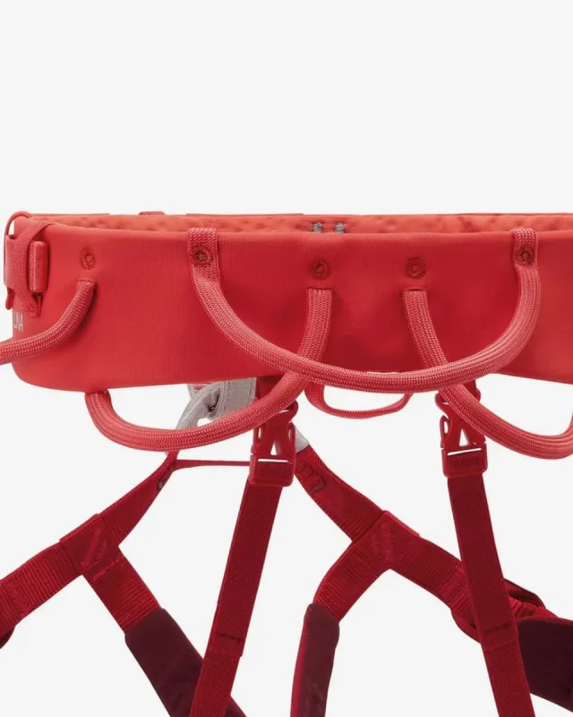 Arnés escalada mujer Petzl color coral talla M