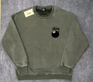 Sudadera Stussy 8 Ball Verde Talla M