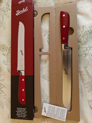 Coltello pane Berkel rosso/argento