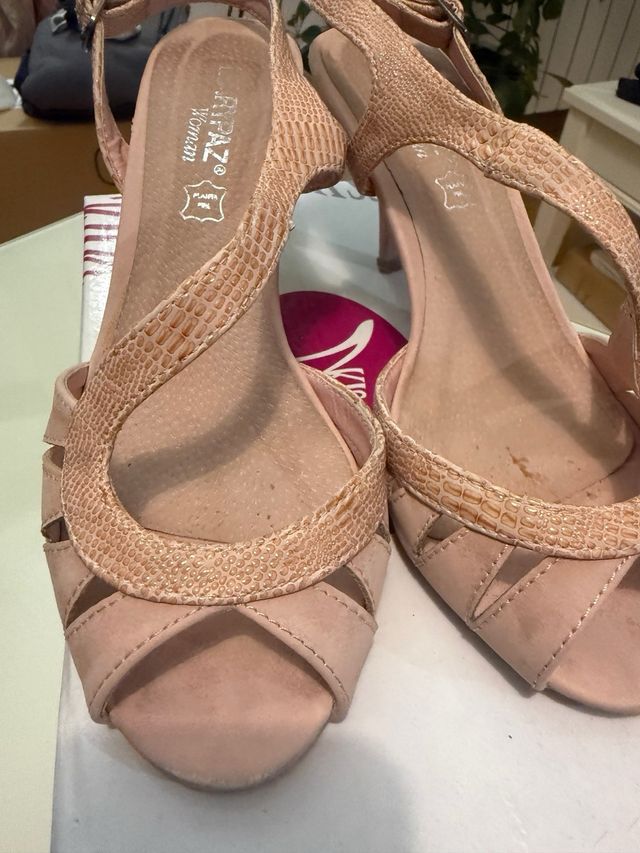 Scarpe Marypaz rosa con tacco da donna