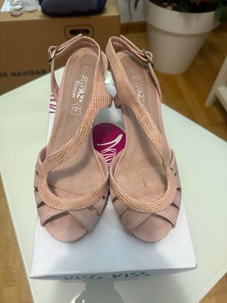 Scarpe Marypaz rosa con tacco da donna