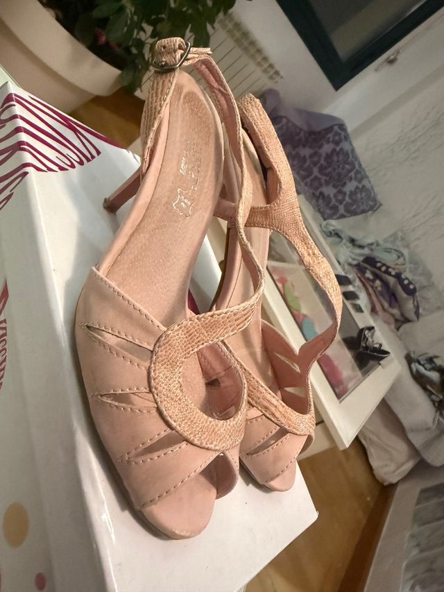 Scarpe Marypaz rosa con tacco da donna