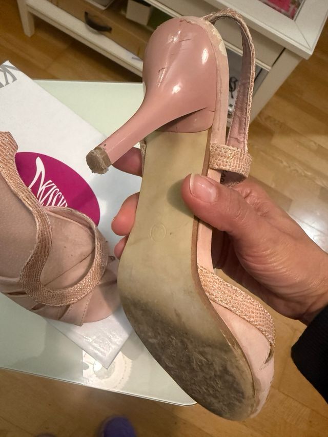 Scarpe Marypaz rosa con tacco da donna