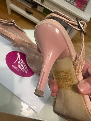 Scarpe Marypaz rosa con tacco da donna