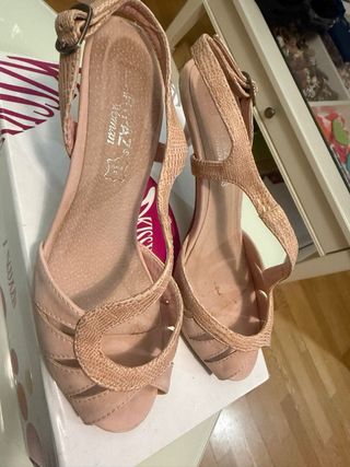 Scarpe Marypaz rosa con tacco da donna