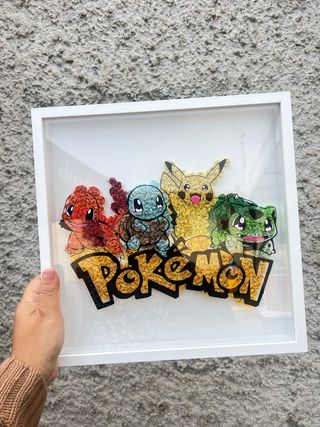 Quadro Pokemon Rose Carta Fatte a Mano