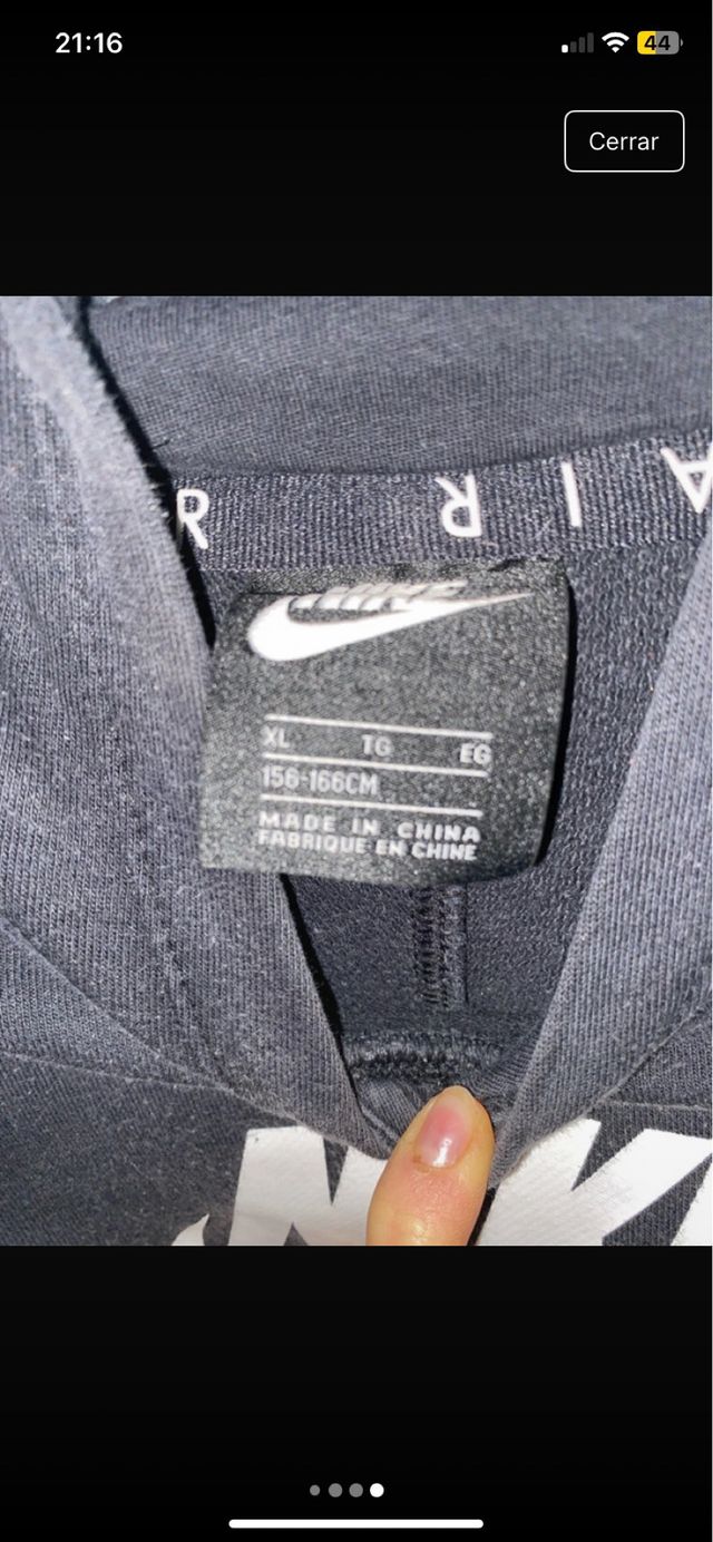 Sudadera Nike Air Negra