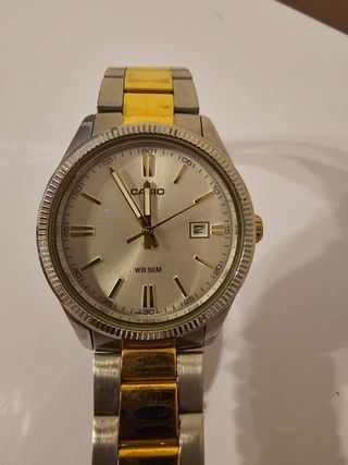 Orologio Casio Acciaio Dorato e Argentato