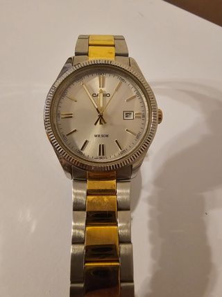 Orologio Casio Acciaio Dorato e Argentato