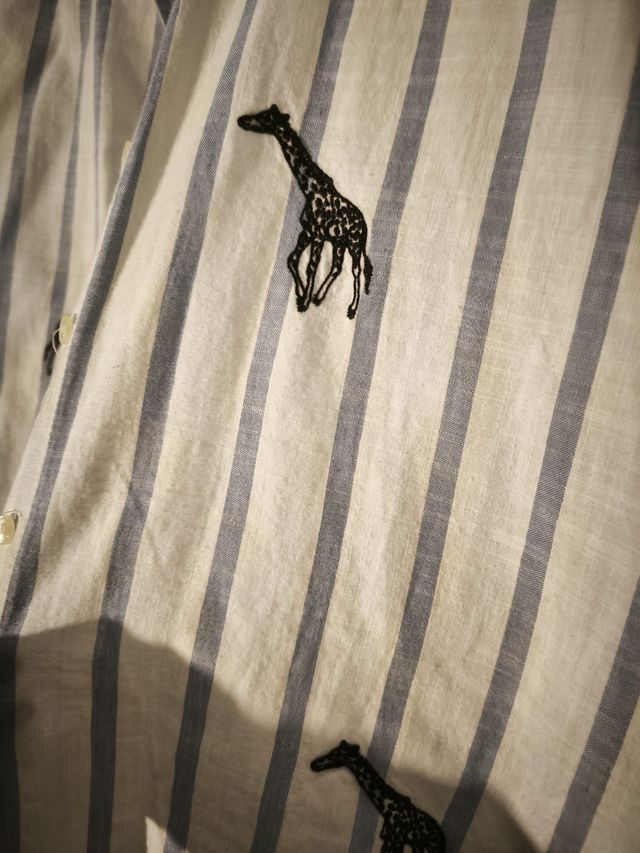 Camisa Zara Rayas Jirafas Talla XS