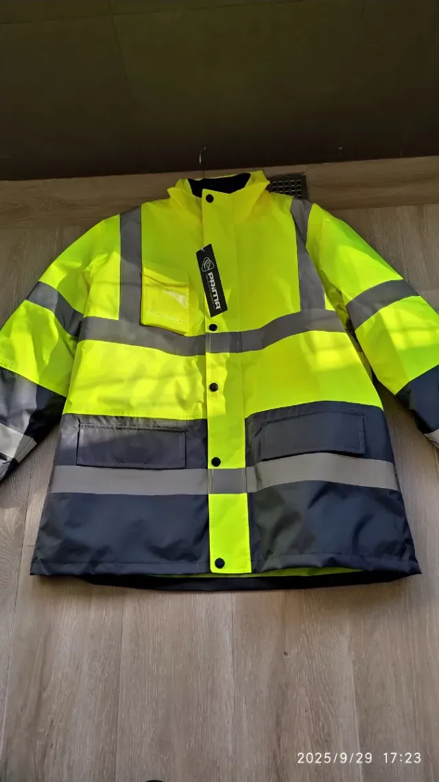 Parka Prima Grigio e Giallo