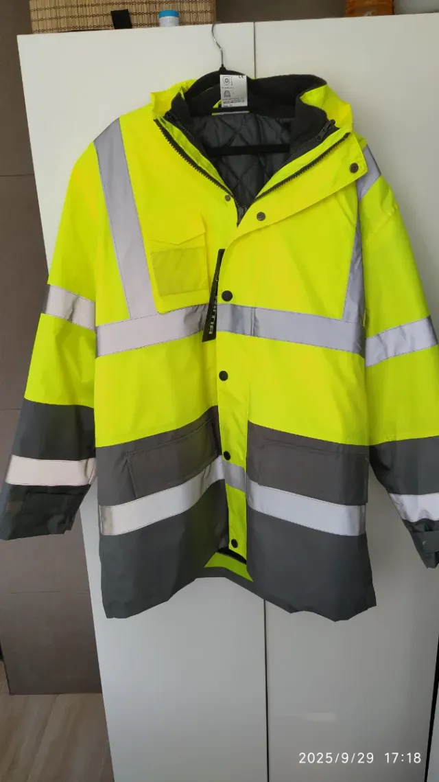 Parka Prima Grigio e Giallo