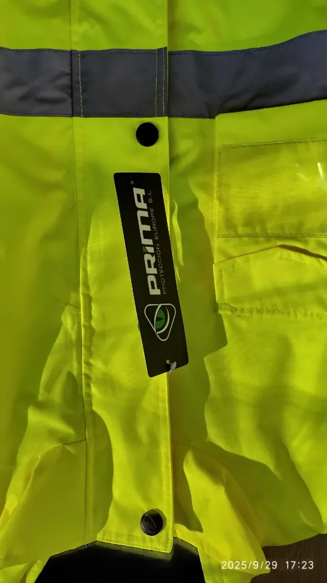 Parka Prima Grigio e Giallo