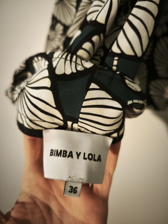 Pantalón Bimba Lola estampado verde T.36