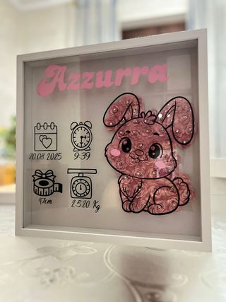 Quadro nascita personalizzato con nome