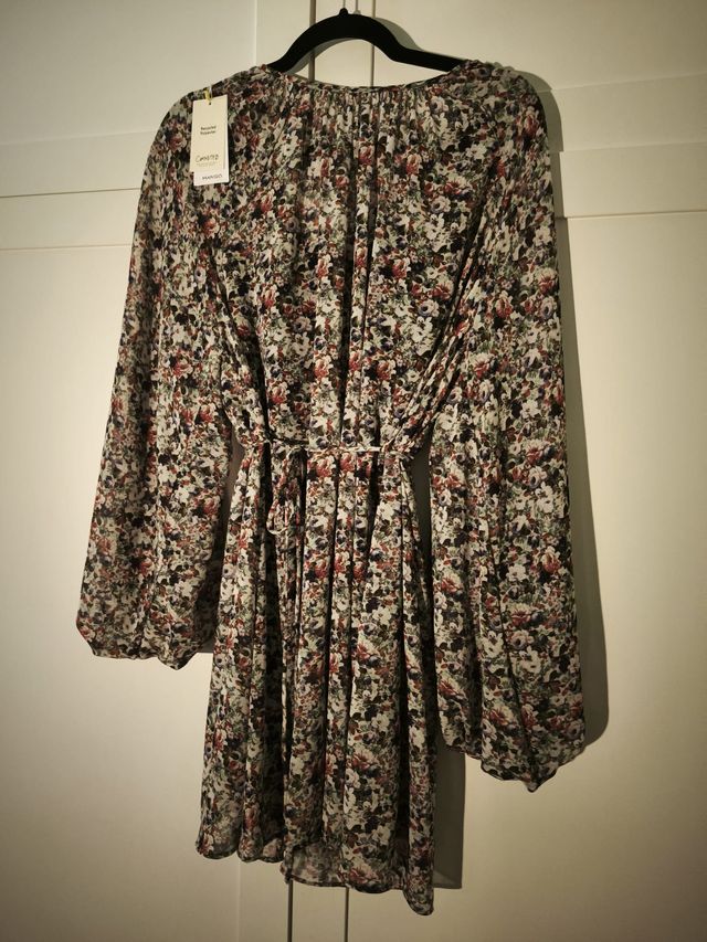 Vestido Mango Flores Talla XS Nuevo