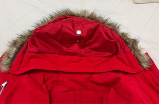Chaqueta esquí niña Poivre Blanc roja T.12