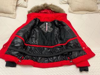 Chaqueta esquí niña Poivre Blanc roja T.12