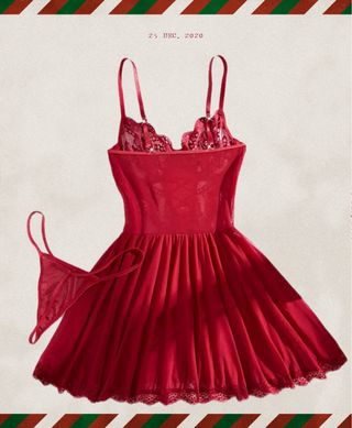 Lencería sexy encaje rojo