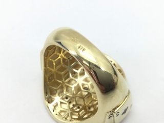 sello oro 18k con piedra con circonita
