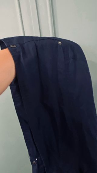 Chaqueta azul Talla L floral